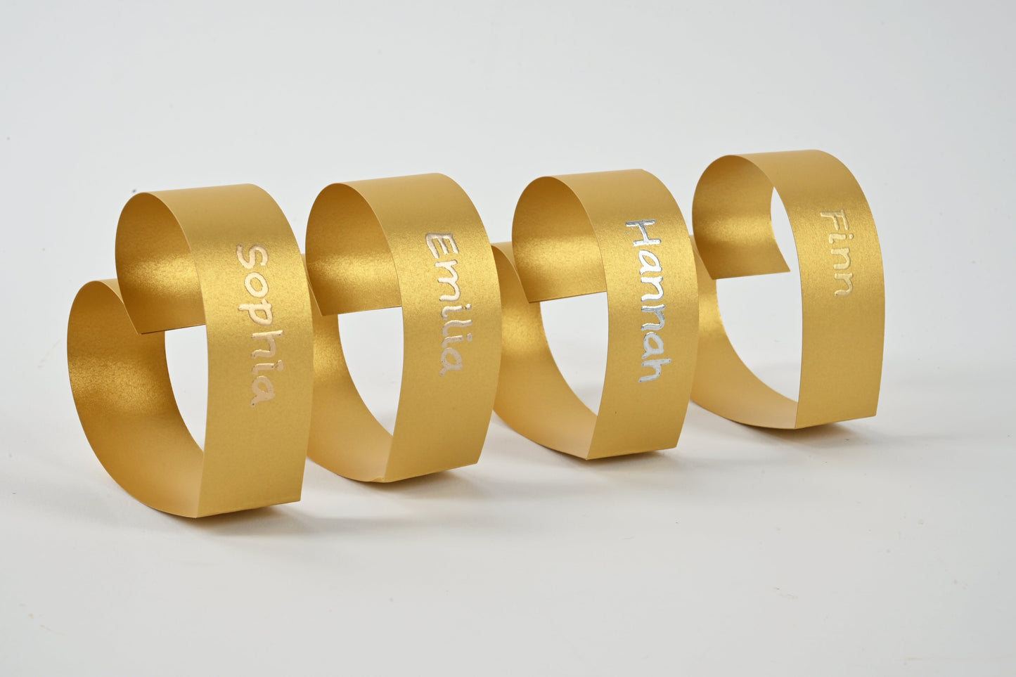 Herz Tischkarte - gold