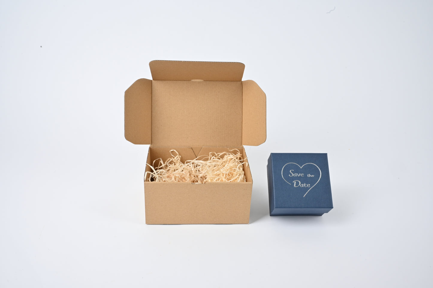 All Inclusive Paket - Blaue Save the Date Box