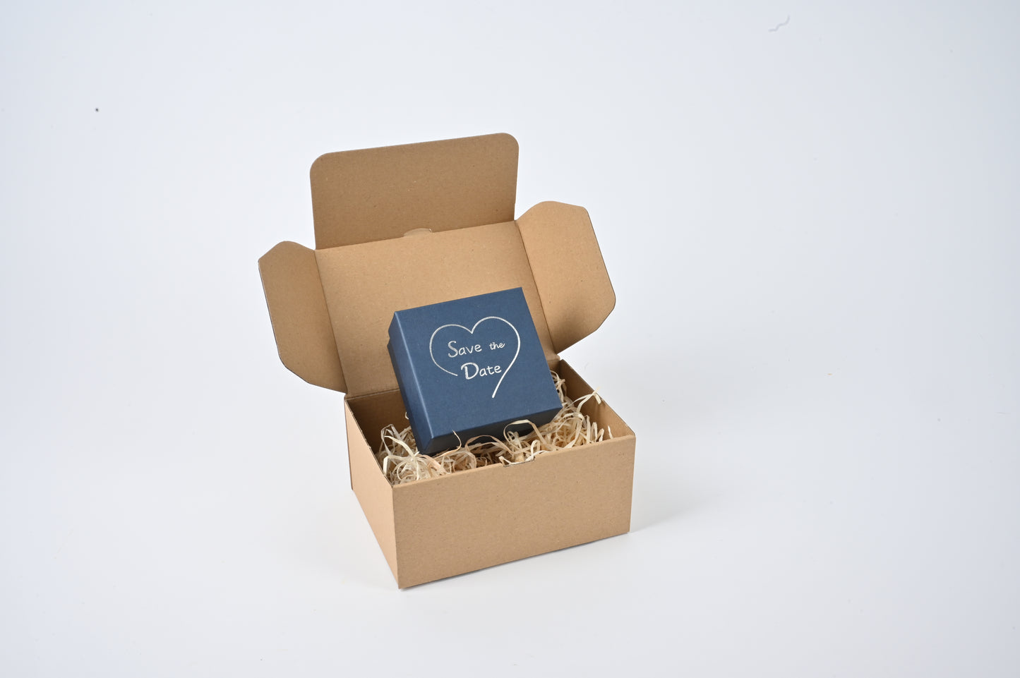 All Inclusive Paket - Blaue Save the Date Box