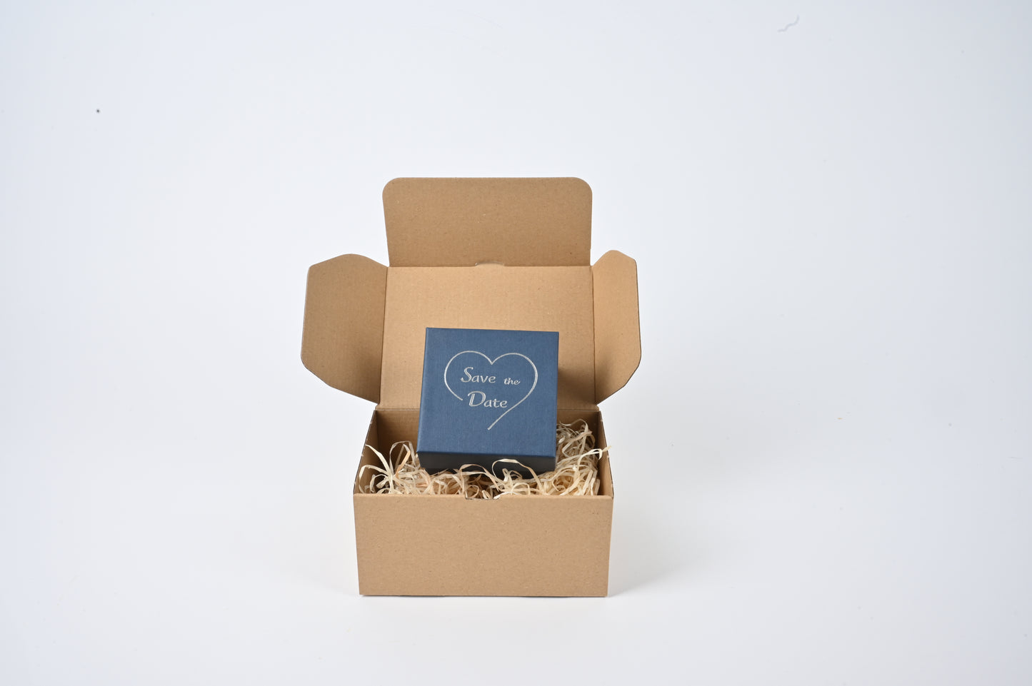 All Inclusive Paket - Blaue Save the Date Box