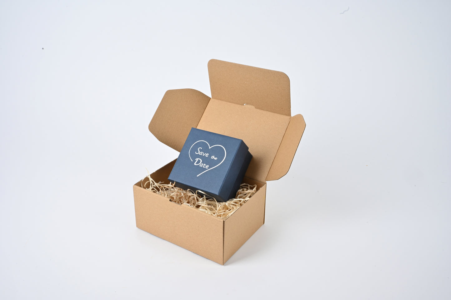 All Inclusive Paket - Blaue Save the Date Box